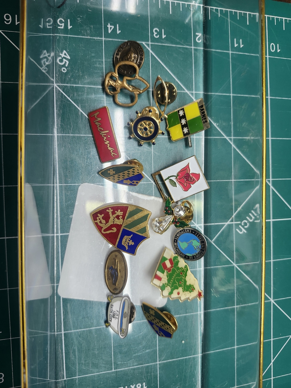 Assorted Unisex Enamel Lapel Pins - Michigan, Floral, Girl/boy Scout